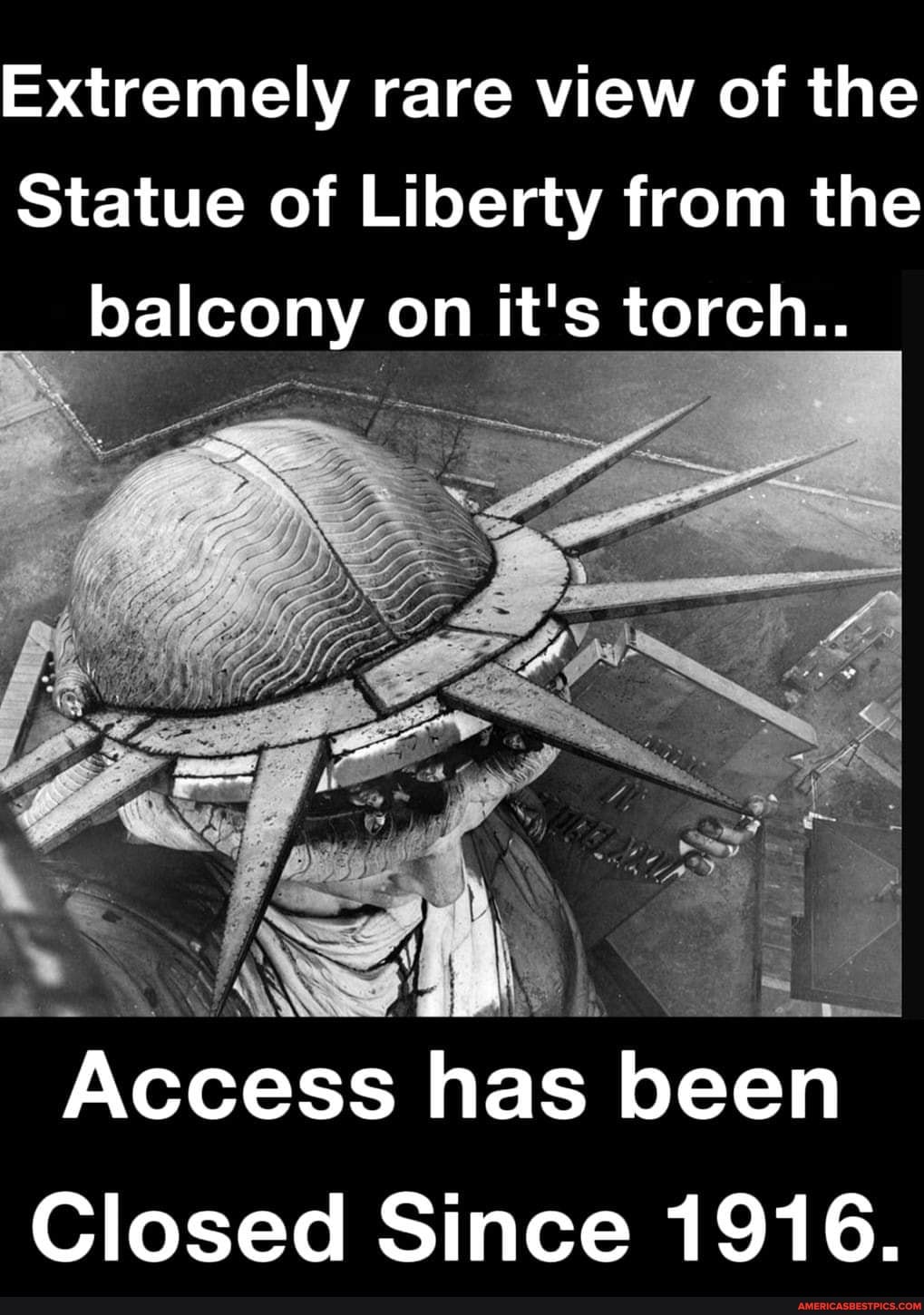 Statue of Liberty closed Statue of Liberty closed in 1916